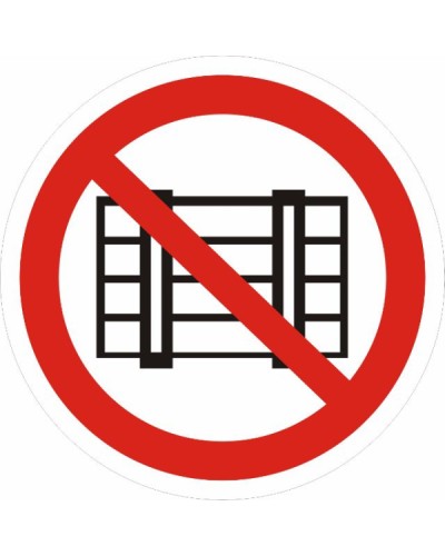 Знак P 12 Запрещается загромождать проходы и (или) складировать 200х200,пленка самоклеящаяся EKF (an-p-12) в Таганроге Дополнительное оборудование для ОПС Pintop.ru