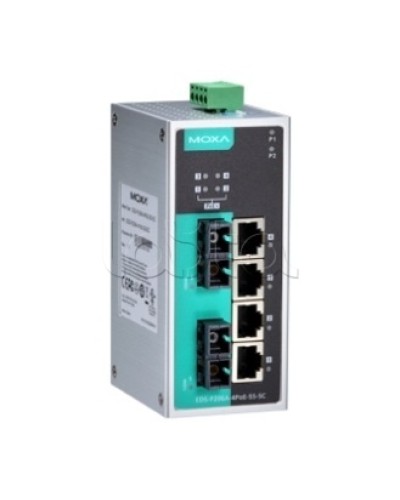 Коммутатор PoE 6-портовый Moxa EDS-P206A-4PoE-MM-SC в Таганроге Коммутаторы Pintop.ru
