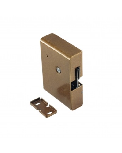 Замок электромеханический с толкателем и датчиком положения двери Promix-SM308.10.1 (коричневый) в Таганроге Электромагнитные замки Pintop.ru