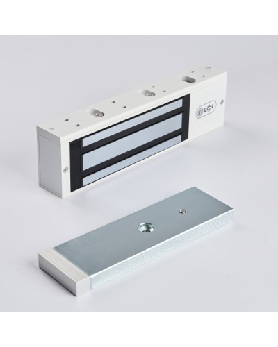 R-Lock RL-EM500-LSW - Электромагнитный замкок, 500кг, DC12/24B, цвет белый, RAL9016(белый), два датчика втроены в корпус замка: датчик Холла и магнито-контактный датчик в Таганроге Электромагнитные замки Pintop.ru