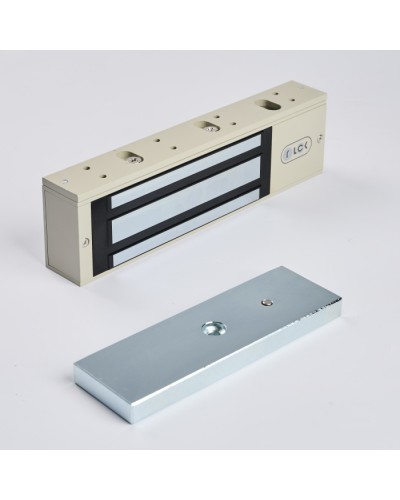 R-Lock RL-EM500-L0G - Электромагнитный замкок, 500кг, DC12/24B, цвет серый, RAL7032 (галечный серый) в Таганроге Электромагнитные замки Pintop.ru