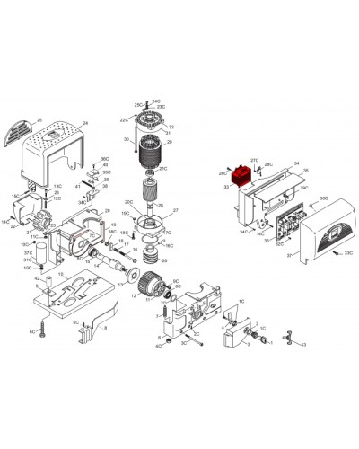 Трансформатор ZU200, ZL22 Came 119RIR263 в Таганроге Запчасти для шлагбаумов и автоматики Pintop.ru
