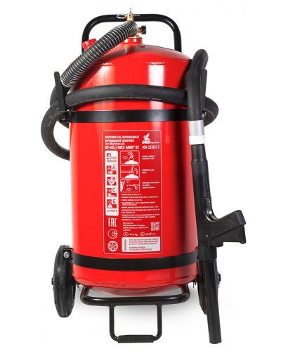 Огнетушитель ПОЖТЕХНИКА ОП-40(з) МИГ на тележке с перекрывным стволом, (баллон 50л., ОТВ-40кг) в Таганроге Огнетушители Pintop.ru