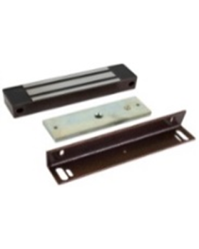 Электромагнитный замок AccordTec ML-400 KB-2 с уголком, цвет коричневый в Таганроге Электромагнитные замки Pintop.ru