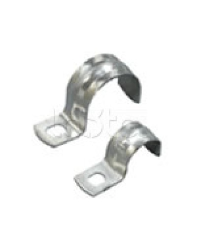 Скоба оцинкованная с одним отверстием для трубы D14мм, м.о.6,5-5,0мм(1уп=100шт) Экопласт (43714P) в Таганроге Держатели, клипсы, скобы Pintop.ru