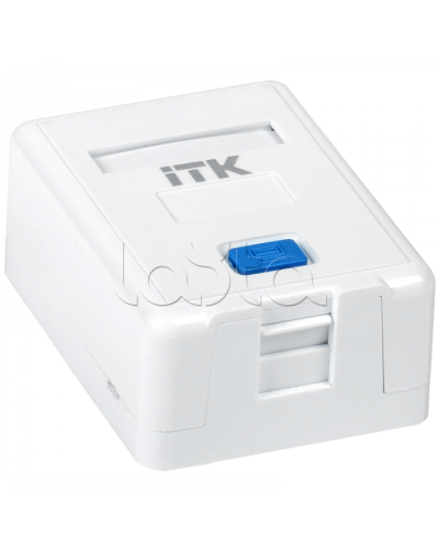 ITK Корпус настенной розетки для 1 мод. Keystone Jack (CS2-012) в Таганроге Коннекторы Pintop.ru