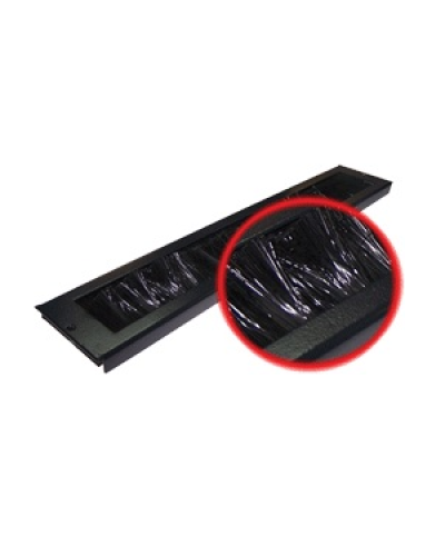 Ввод кабельный щеточный для напольных шкафов Business (черный) TWT TWT-CBB-BP в Таганроге Аксессуары для стоек и шкафов Pintop.ru