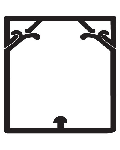 Кабель-канал 60x60 с крышкой с направляющими для установки разделителей TA-GN 60x60 мм DKC 01784 в Таганроге Кабель-канал Pintop.ru