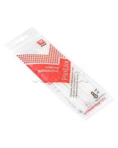 Хомут P6.6 стандартный (б), 2.5x160 (100шт) FlexLock PROxima EKF (plc-fl-ctsw-2.5x160) в Таганроге Стяжки-хомуты Pintop.ru