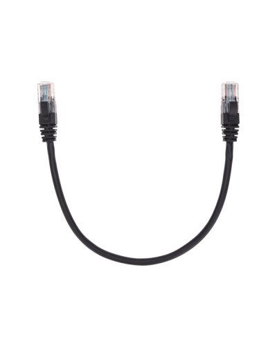Патч-корд U/UTP, CAT 5e, RJ45-RJ45, 26AWG, LSZH, черный, 0,3м REXANT 02-0102-03 в Таганроге Патчкорды (медные) Pintop.ru