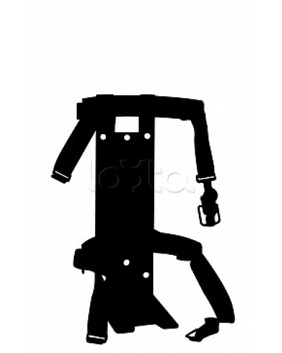 Кронштейн ПОЖТЕХНИКА КТР-4/5 на 2 ремнях(d145-150) для ОП/ОВП-4, ОП-5, ОУ-3 в Таганроге Аксессуары для огнетушителей Pintop.ru