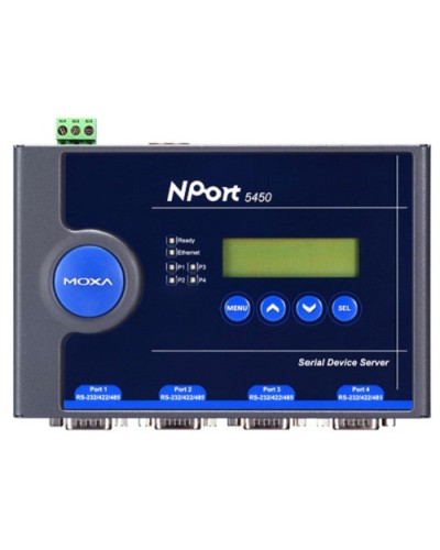 Сервер 4-портовый RS-232/422/485 в Ethernet Moxa NPort 5450 в Таганроге Дополнительное оборудование для ОПС Pintop.ru