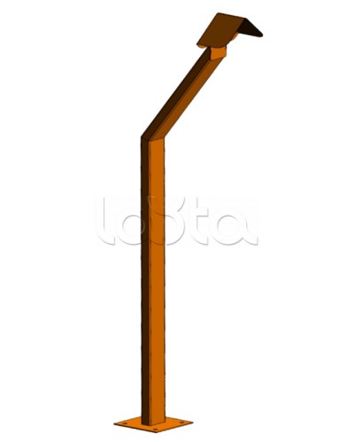 Стойка кнопки выхода Аякс наклонная исп.01 (под бетонирование), оранжевая Магнито-контакт в Таганроге Дополнительное оборудование для ОПС Pintop.ru