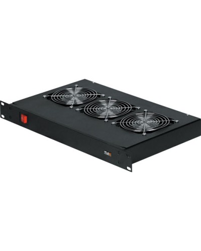 Панель вентиляционная с 3 вентиляторами TLK TLK-VP3/BK в Таганроге Вентиляторные модули Pintop.ru