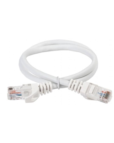 ITK Коммутационный шнур (патч-корд) кат.5Е UTP 5м белый (PC08-C5EU-5M) в Таганроге Патч-корды и пигтейлы Pintop.ru