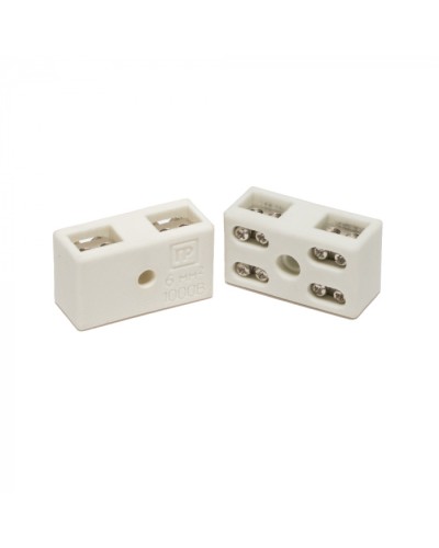 Клемма керам. латунь 6 мм² 2 пары на 8 контактов (5 шт/уп) Промрукав (PR08.7164) в Таганроге Аксессуары для кабель-канала Pintop.ru