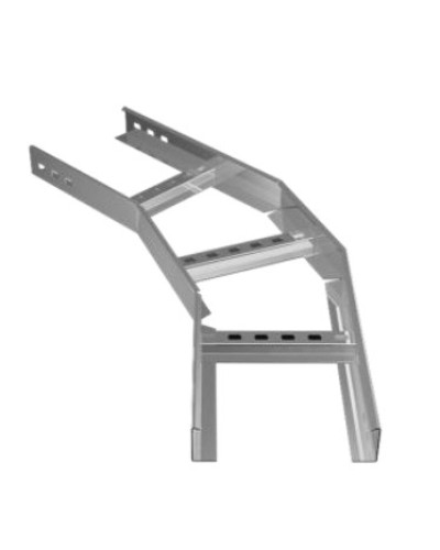 Угол горизонтальный 45° 200х80 (1,2) для лестничного лотка ПожТехКабель (650-313) в Таганроге Кабельные лотки Pintop.ru