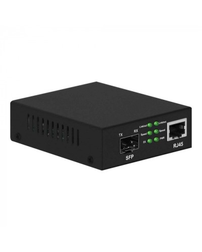 Медиаконвертер Gigabit Ethernet, SFP 1000Мбит/c, RJ45 10/100/1000Мбит/c, поддержка LFP NST NS-MC-1G1GX в Таганроге Медиаконвертеры Pintop.ru