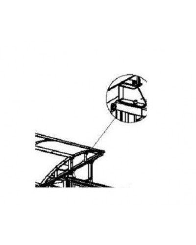 Кронштейн для стыковки турникета PERCo-RF01 0-09 в Таганроге Дополнительное оборудование для СКУД Pintop.ru