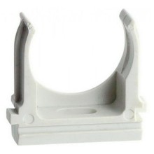 Держатель (клипса) для гофрированной или жесткой гладкой трубы D25 мм, цвет чёрный (50 шт/уп) Экопласт 41725-50BL