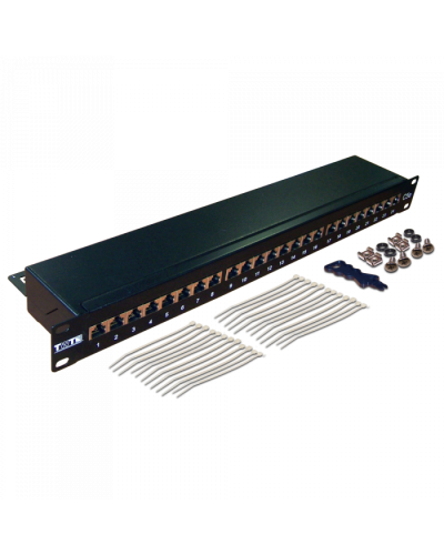 Патч-панель 24 порта, STP, кат.6, 1U TWT (TWT-PP24STP/6) в Таганроге Патч панель Pintop.ru