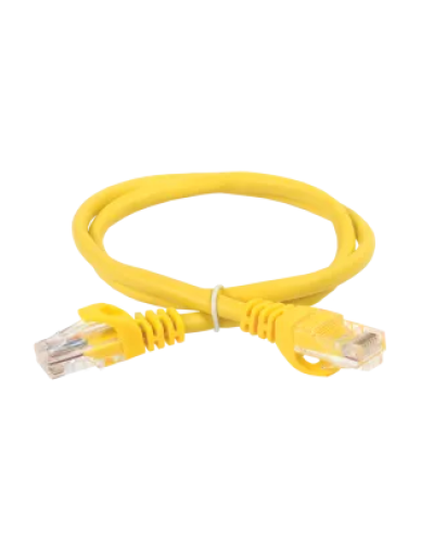 Шнур коммутационный (патч-корд), кат.5 UTP, 0,5м, жёлтый ITK (PC05-C5EU-05M) в Таганроге Патчкорды (медные) Pintop.ru