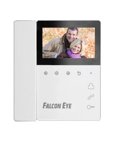 Монитор цветного видеодомофона с трубкой на магните Falcon Eye Lira в Таганроге Вызывные видеопанели малоабонентные Pintop.ru