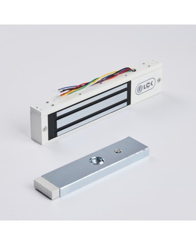 R-Lock RL-EM180-0SW - Электромагнитный замкок, 180кг, DC12/24B, цвет белый, RAL9016(белый), два датчика втроены в корпус замка: датчик Холла и магнито-контактный датчик в Таганроге Электромагнитные замки Pintop.ru