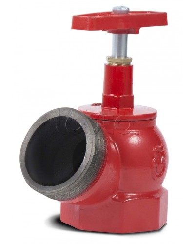 Угловой клапан пожарного крана ПОЖТЕХНИКА Клапан чугунный угловой пожарный ПК50 (вн/нар) в Таганроге Обратные клапаны Pintop.ru