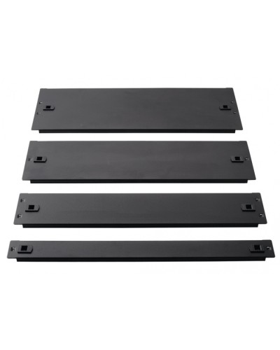 Фальш-панель металлическая 19 3U, быстросъемная, черная LANMASTER LAN-DC-TLMFP-3U в Таганроге Аксессуары для стоек и шкафов Pintop.ru