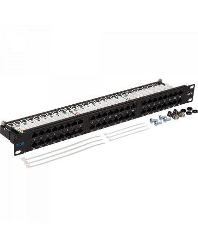 Патч-панель 48 портов, UTP, кат.5E, 1U TWT (TWT-PP48/1U-U5E) в Таганроге Патч панель Pintop.ru