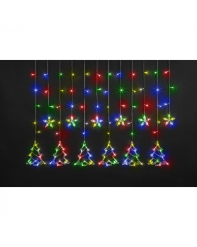 Гирлянда Navigator 95 126 NGF-D033-04 (бахрома звезды и елочки RGBY 2.5*1м IP20) в Таганроге Источники света(Лампы) Pintop.ru
