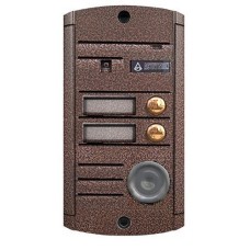 Видеопанель вызывная накладная цветная на 2 абонента с TM-считывателем Activision AVP-452 ТМ (PAL, медь)