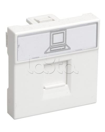 Розетка информационная РКИ-20-00-П RJ-45 UTP кат. 5e IEK CKK-40D-RI2-K01 в Таганроге Аксессуары для кабель-канала Pintop.ru