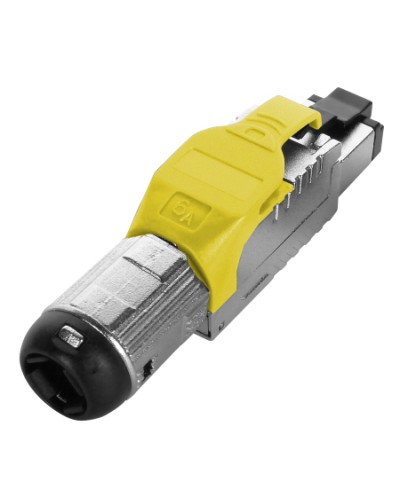 Разъем полевой оконцовки RJ-45 Hyperline (PLUE-8P8C-S-C6A-SH-YL) в Таганроге Коннекторы Pintop.ru