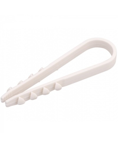 Дюбель-хомут 5-10, белый (100шт/уп) REXANT 07-4501 в Таганроге Стяжки-хомуты Pintop.ru