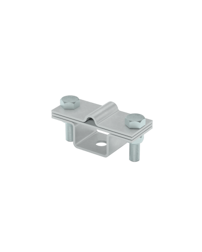 Универсальный держатель на мостовой опоре для прутка Ø 5-8 мм и полосы до 40 мм с 2 пластинами TD КМ-Профиль (UDMO2-D5-8-B40 TD) в Таганроге Монтажные материалы Pintop.ru