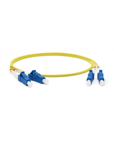 Патч-корд волоконно-оптический Hyperline FC-D2-9-LC/UR-LC/UR-H-10M-LSZH-YL в Таганроге Патч-корды оптические Pintop.ru