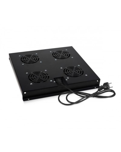 Модуль вентиляторный с 4-я вентиляторами, цвет черный (RAL 9004) Cabeus (TRAY-SC-120-BK) в Таганроге Вентиляторные модули Pintop.ru