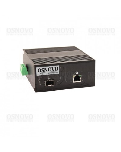 Медиаконвертер Gigabit Ethernet с поддержкой PoE OSNOVO OMC-1000-11HX/I в Таганроге Медиаконвертеры Pintop.ru
