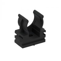 CFQ16 Держатель (клипса) для труб, для монтажного пистолета D16мм, цвет чёрный (10шт) Экопласт (41516-10BL)