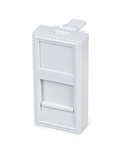 Вставка 45x22,5 (Mosaic) для 1 модуля формата Keystone Jack (FP-22,5-1M) Пожтехкабель СКС (202-030) в Таганроге Модули Keystone Pintop.ru