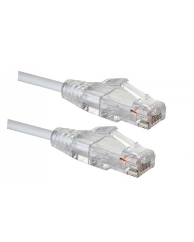 Коммутационный шнур категории 5e SLIM LINE, U/UTP, LSZH, T568B, 2 м, белый Eurolan (21S-U5-02WT) в Таганроге Патчкорды (медные) Pintop.ru