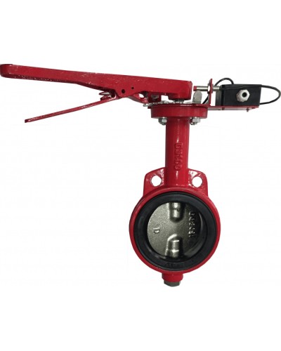 Затвор дисковый с электроприводом Спецавтоматика Зт 150/1,6(Р)-Ф.УЗ.1-АМК-150 с устройством контроля положения в Таганроге Устройства пуска водяного пожаротушения Pintop.ru