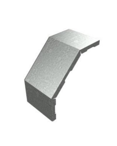 Крышка угла вертикального внешнего 90° 600х15 (0,7) для лестничного лотка ПожТехКабель (651-405) в Таганроге Кабельные лотки Pintop.ru