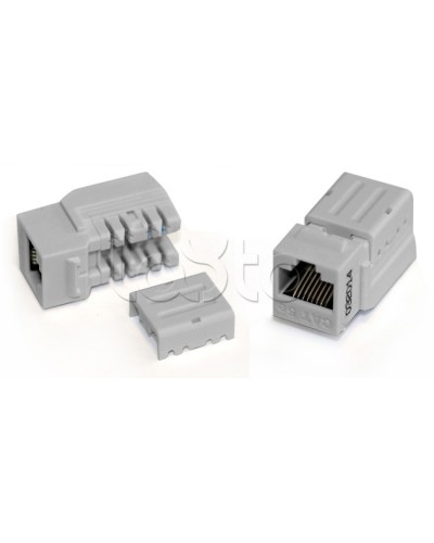 Вставка Keystone Jack RJ-45(8P8C), категория 6A, 110 IDC синяя Hyperline (KJNE-8P8C-C6A-90-BL) в Таганроге Модули Keystone Pintop.ru