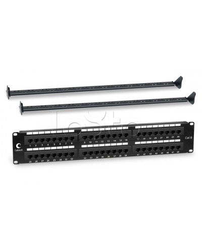 Патч-панель 19, 2U, 48xRJ45 Cabeus PL-48-Cat.6-Dual IDC в Таганроге Патч панель Pintop.ru