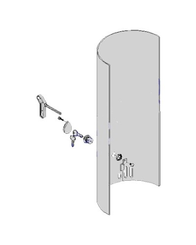 Крышка с замком разблокировки CAT-X Came 119RIX012 в Таганроге Запчасти для шлагбаумов и автоматики Pintop.ru