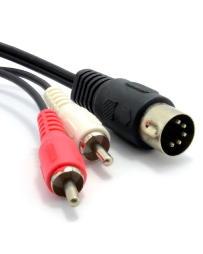 Шнур DIN 5PIN Plug - 2 RCA Plug 1.5 м GOLD (10шт/уп) REXANT 17-2512 в Таганроге Патч-корды и пигтейлы Pintop.ru