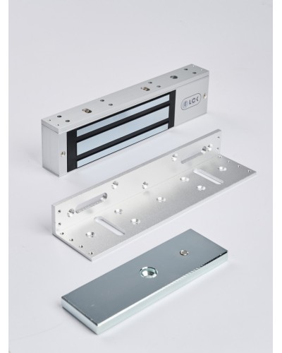 R-Lock RL-EML350-L0S - Электромагнитный замкок, 350кг, DC12/24B, цвет серебристый сатинированный алюминий RAL 7047 в Таганроге Электромагнитные замки Pintop.ru